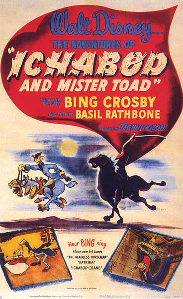 Image result for the adventures of ichabod and mr. toad poster